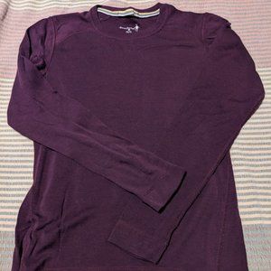 Smartwool 250 Womens merino wool baselayer top, small, EUC